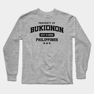 Bukidnon - Property of the Philippines Shirt Long Sleeve T-Shirt